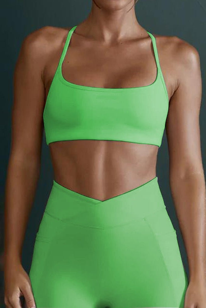 Cross Back Sports Bra - DEIDEIAP_ACTIVE