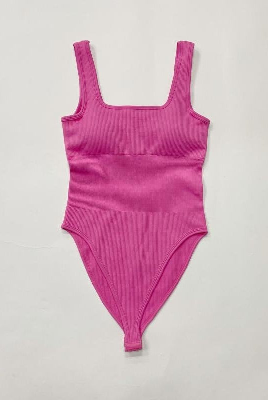 Ribbed Tummy Control Solid Color Sleeveless Womens jumpsuit - DEIDEIAP_ACTIVE