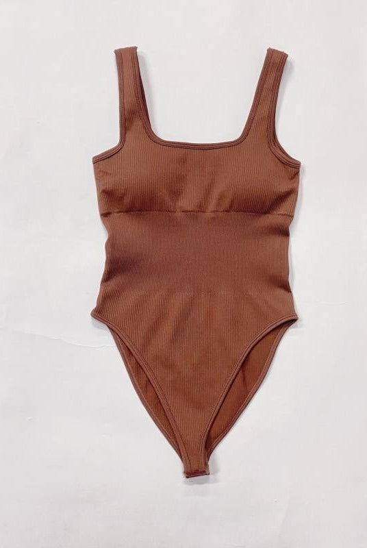 Ribbed Tummy Control Solid Color Sleeveless Womens jumpsuit - DEIDEIAP_ACTIVE